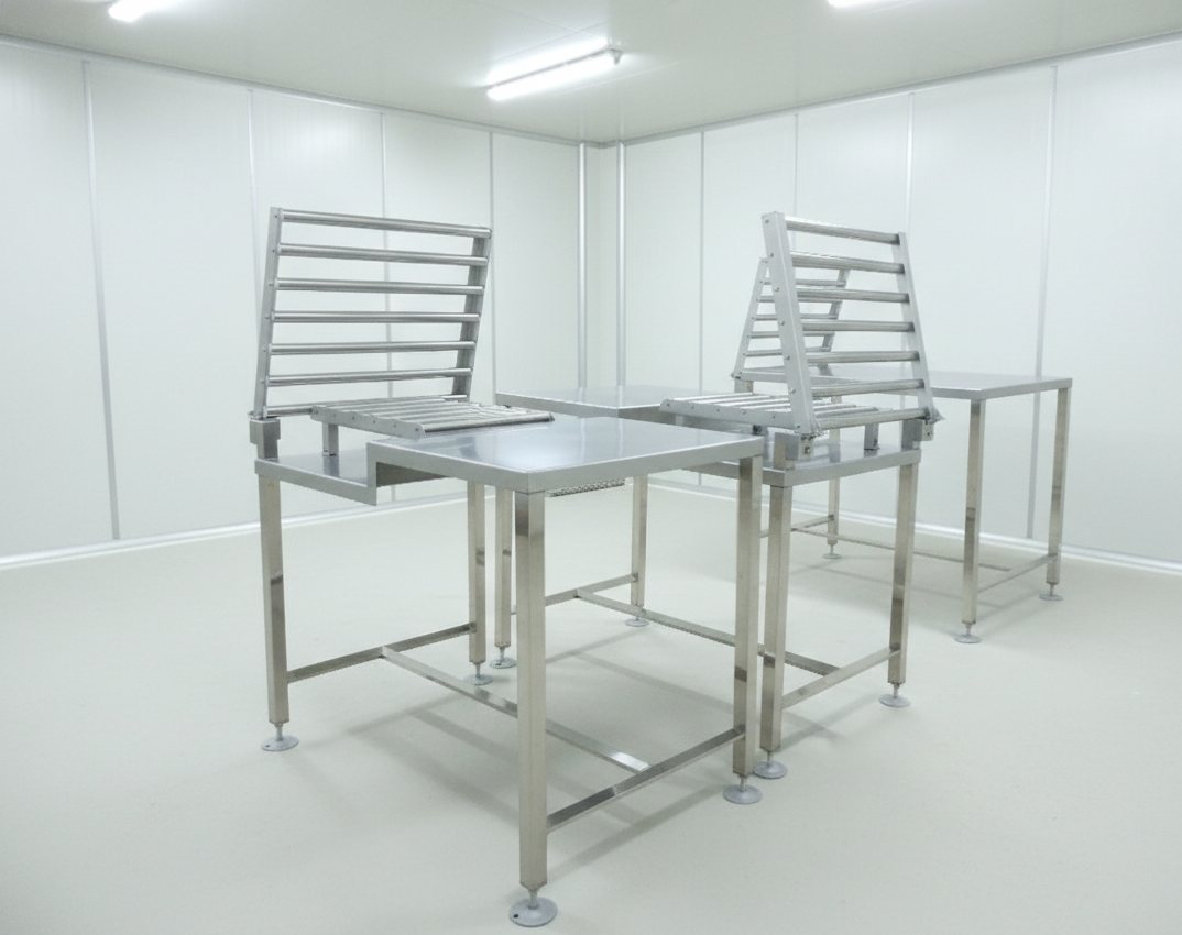 Mesa inox sanitária para frigorífico